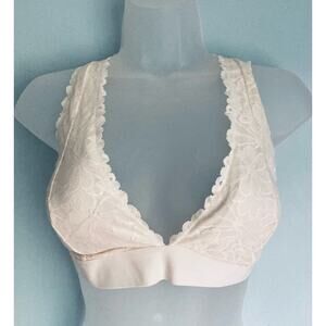 Victoria's Secret PINK Lace Bralette White Large-DD